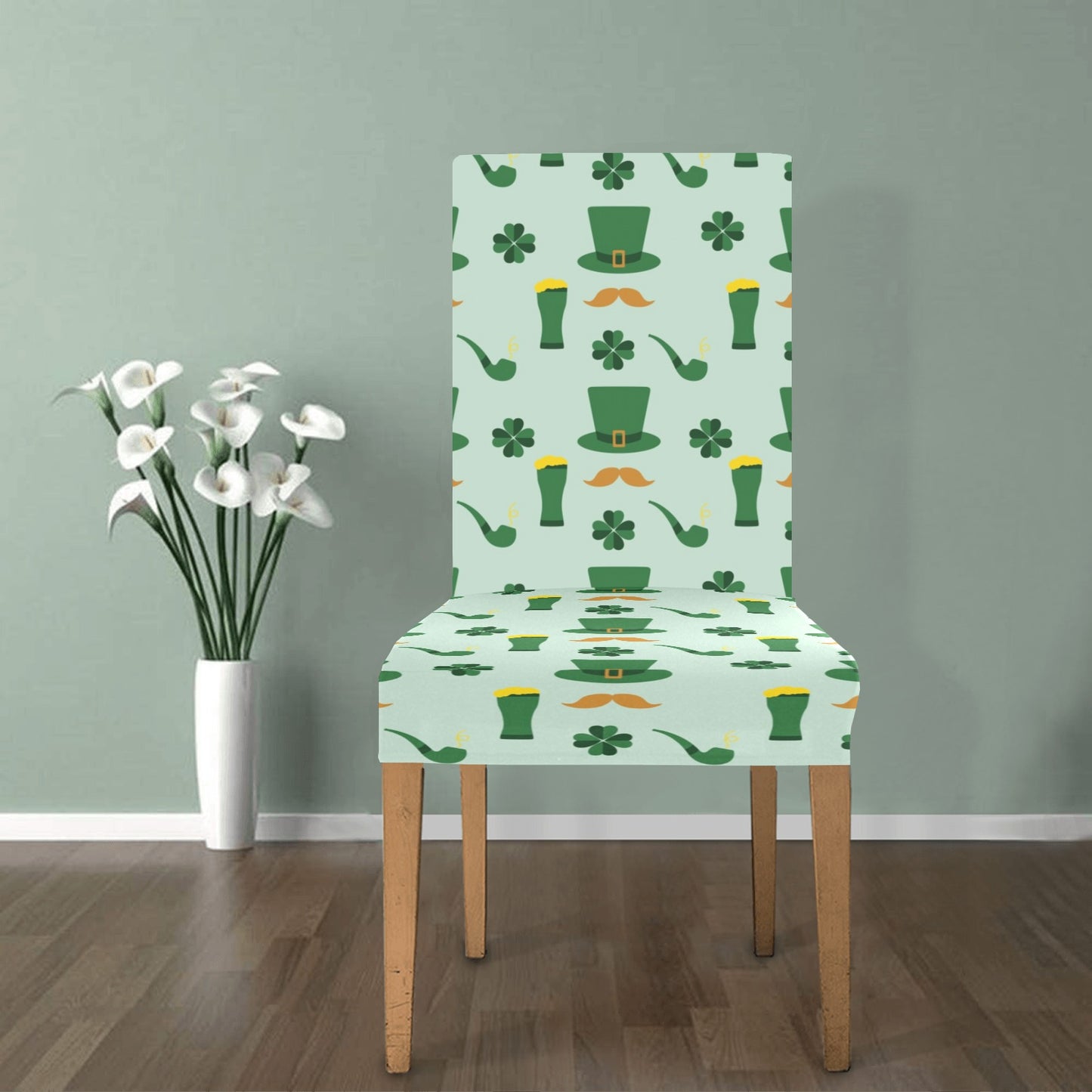 St Patricks Day Print Design LKS304 Dining Chair Slipcover