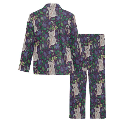 Koala Pattern Print Design 06 Men's Long Pajama Set