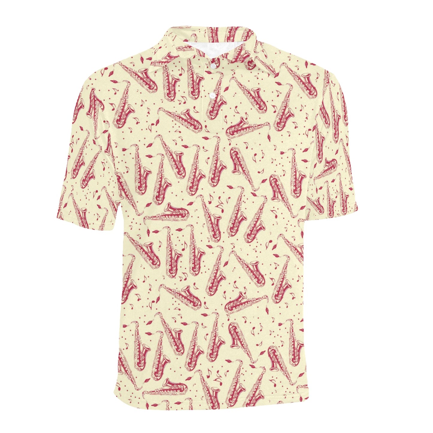 Saxophone Print Design LKS402 Men Polo Shirt