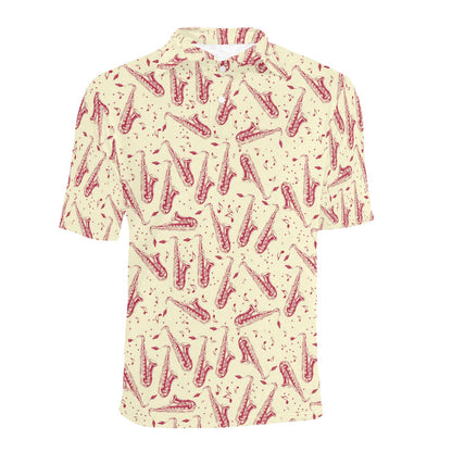 Saxophone Print Design LKS402 Men Polo Shirt