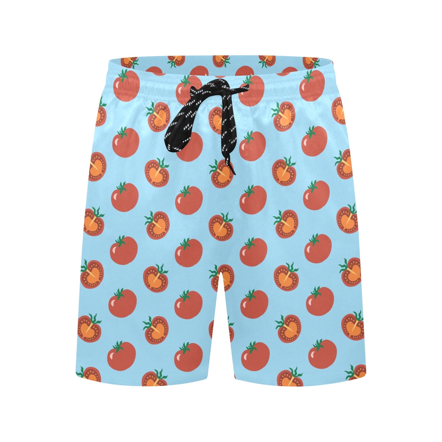 Tomato Print Design LKS304 Men's Swim Trunks Beach Shorts