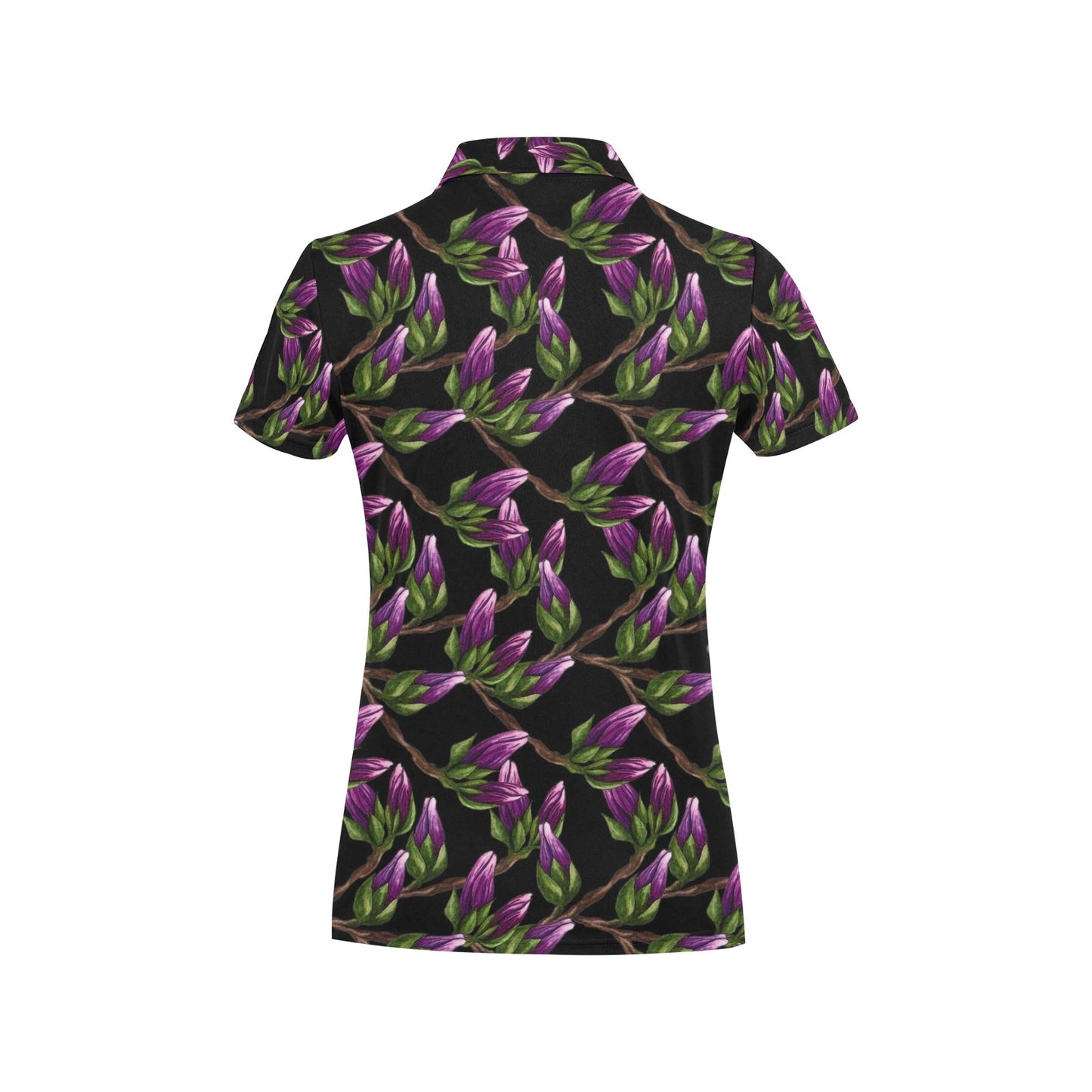 Magnolia Pattern Print Design MAG010 Women's Polo Shirt