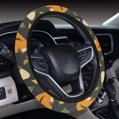 Squirrel Print Design LKS301 Steering Wheel Cover with Elastic Edge
