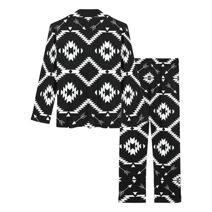 Native Pattern Print Design A04 Women's Long Pajama Set