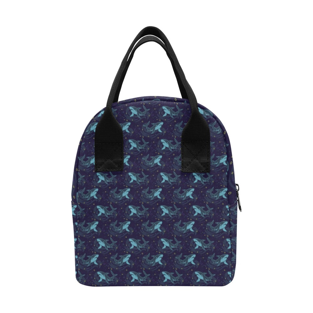 Shark Print Design LKS306 Insulated Lunch Bag