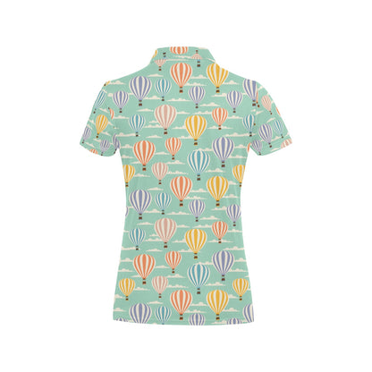 Ballon Pattern Print Design 01 Women's Polo Shirt