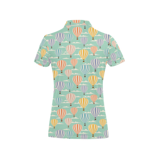 Ballon Pattern Print Design 01 Women's Polo Shirt