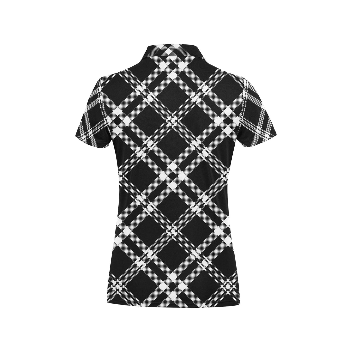 Madras Pattern Print Design 03 Women's Polo Shirt