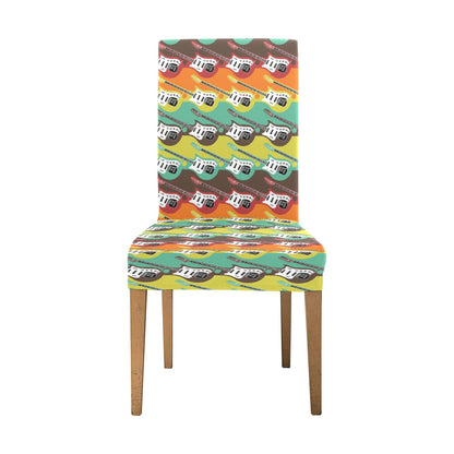 Electric Guitar Print Design LKS401 Dining Chair Slipcover