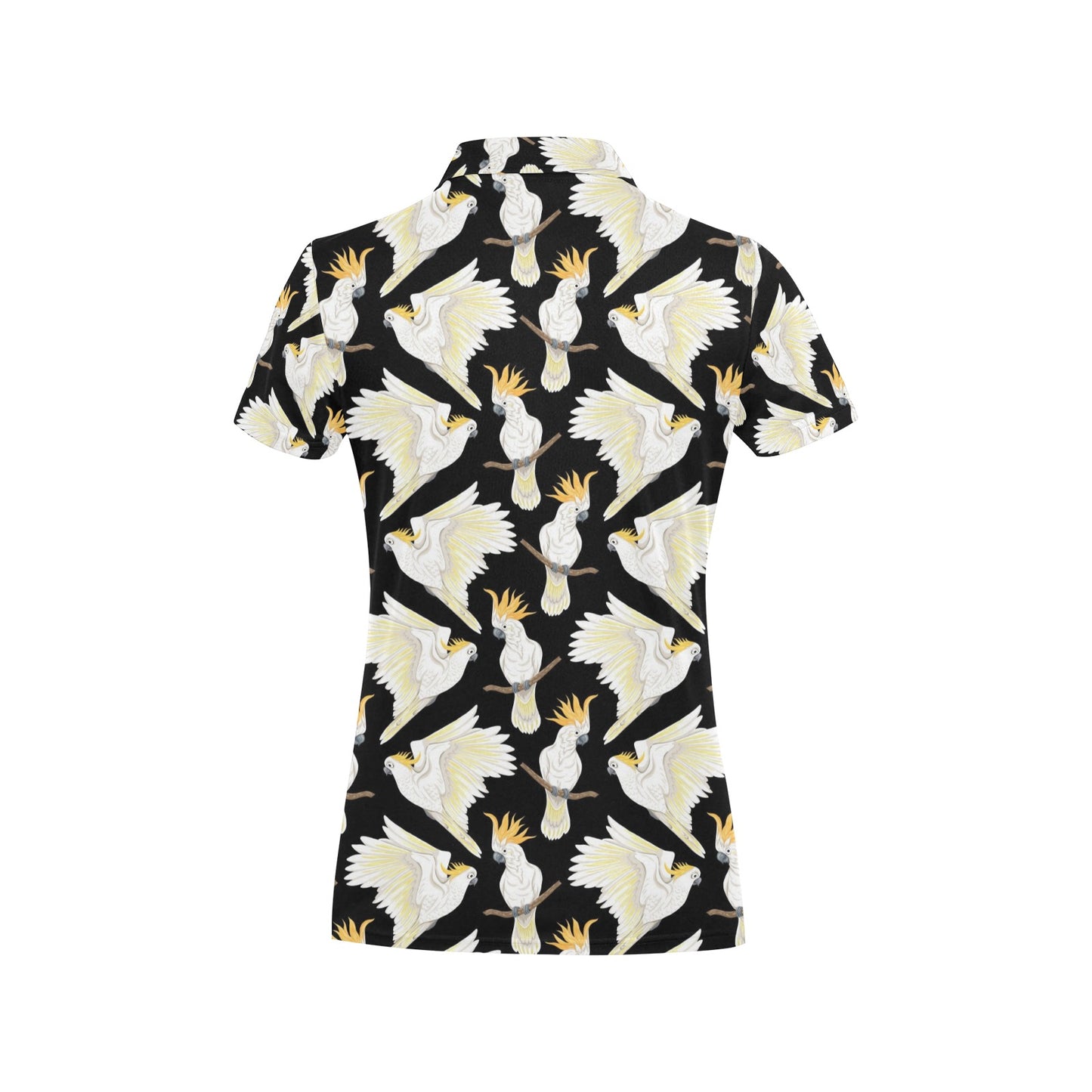Cockatoo Print Design LKS402 Women's Polo Shirt
