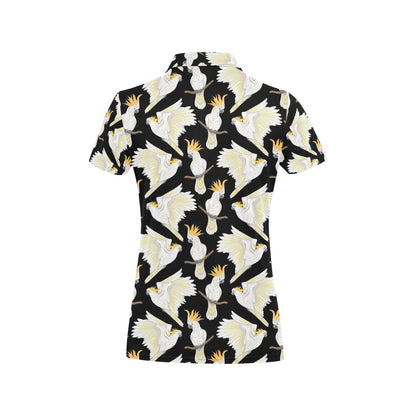 Cockatoo Print Design LKS402 Women's Polo Shirt