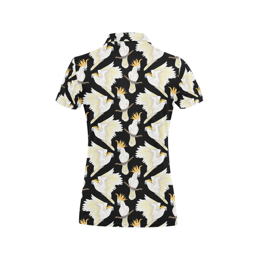 Cockatoo Print Design LKS402 Women's Polo Shirt