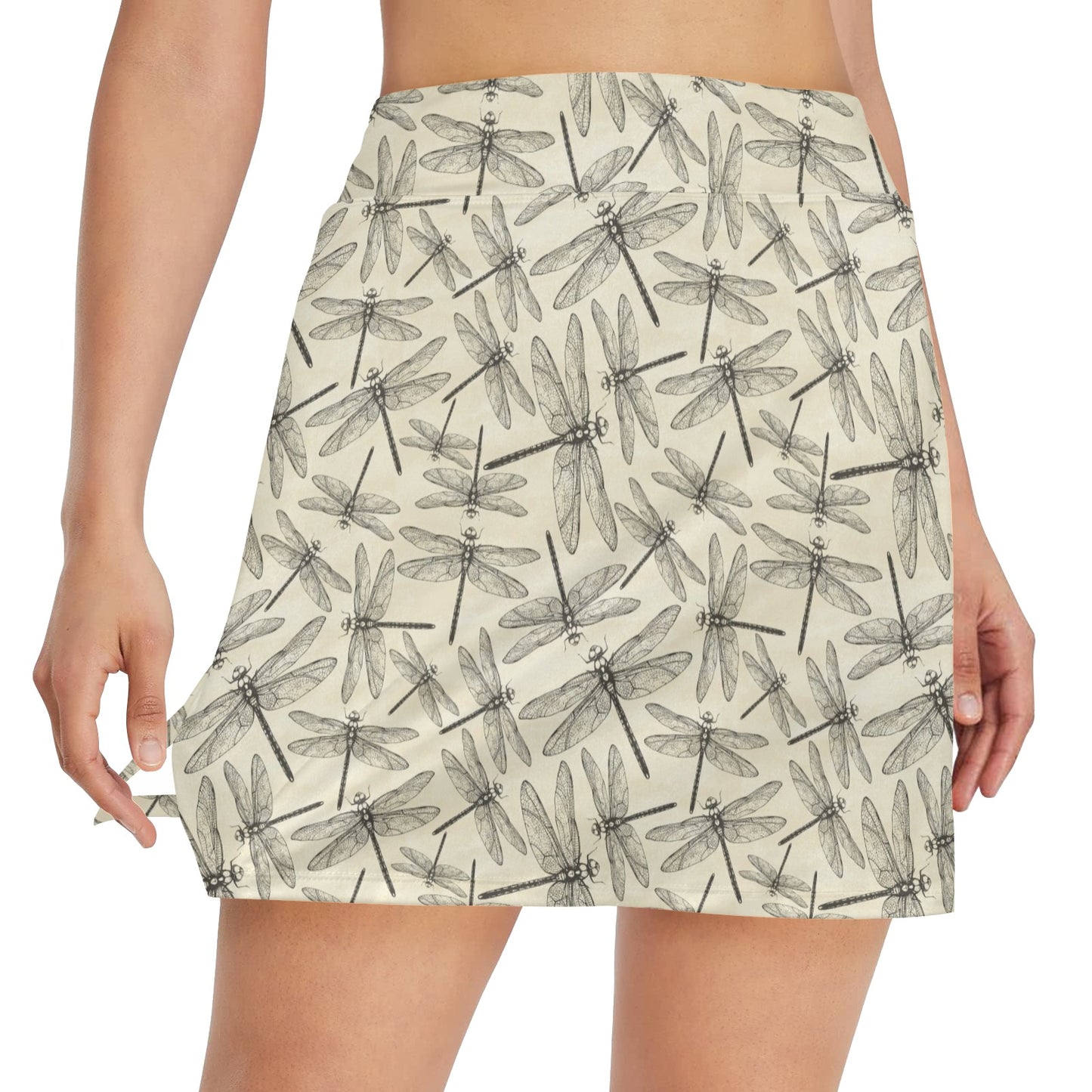 Dragonfly Print Design LKS402 17" Golf & Pickleball Skort with Pockets