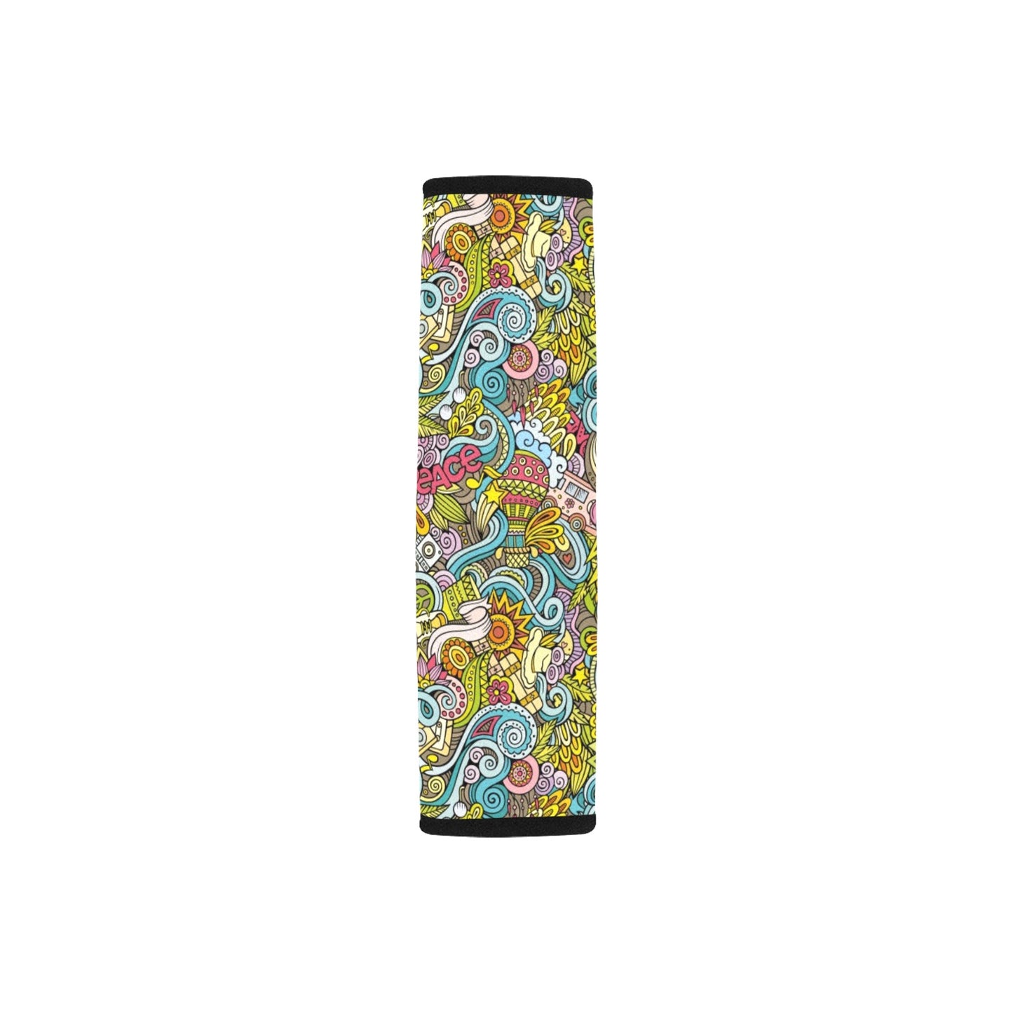 Hippie Print Design LKS301 Car Seat Belt Cover