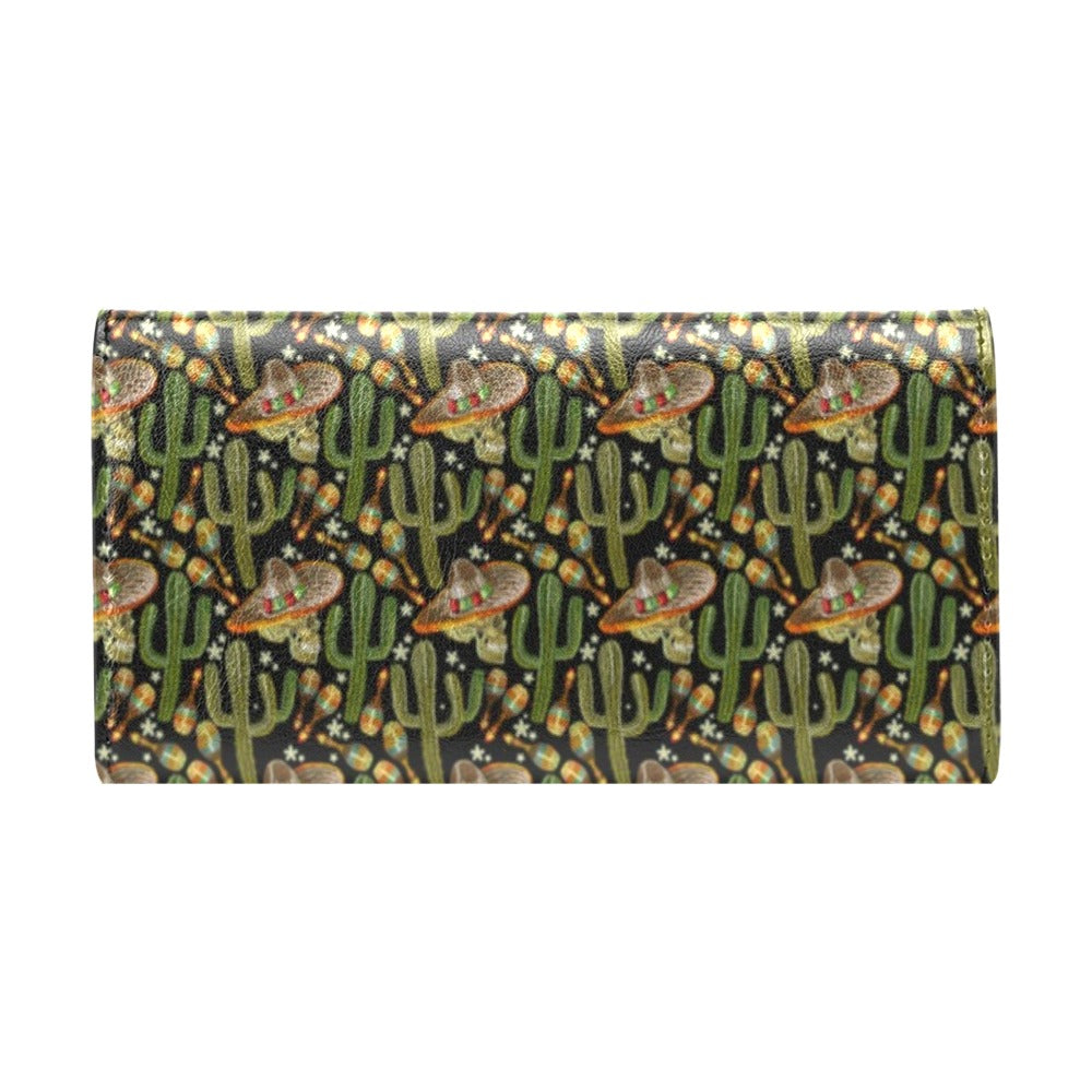Western Style Print Women's Trifold Wallet
