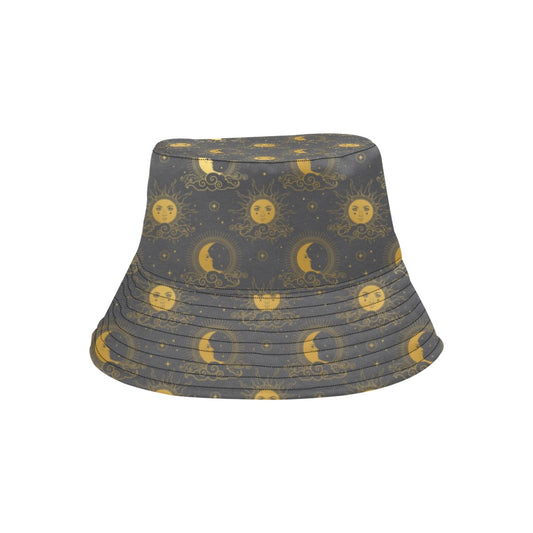 Sun Moon Print Design LKS305 Unisex Bucket Hat