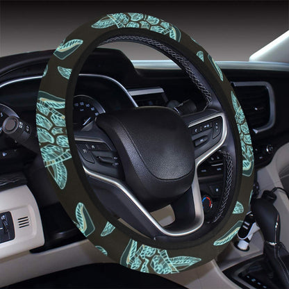 Sea Turtle Print Design LKS302 Steering Wheel Cover with Elastic Edge
