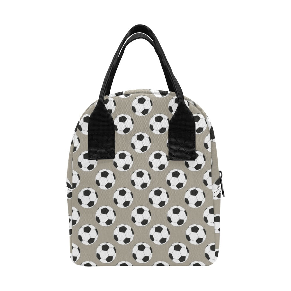 Soccer Ball Print Design LKS302 Insulated Lunch Bag