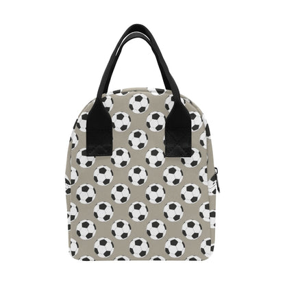 Soccer Ball Print Design LKS302 Insulated Lunch Bag