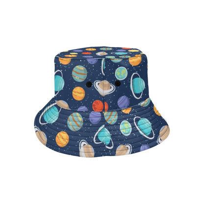 Planet With Star Print Design LKS303 Unisex Bucket Hat