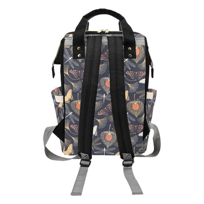 Dragonfly Print Design LKS404 Diaper Bag Backpack