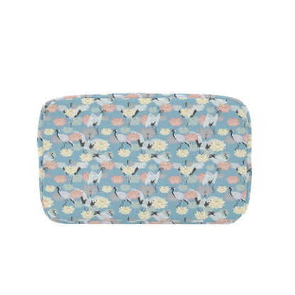 Water Lily Print Design LKS304 Insulated Lunch Bag
