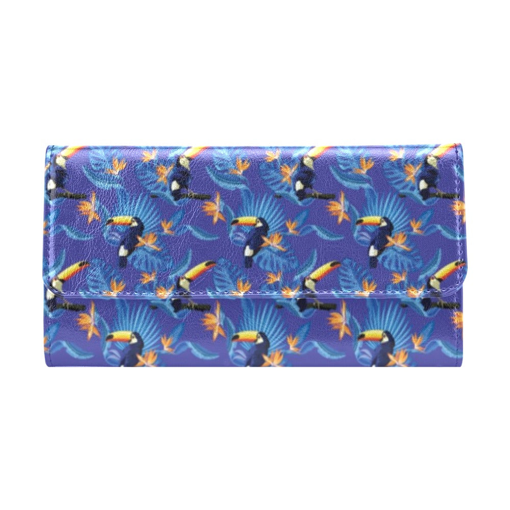 Toucan Print Design LKS306 Women's Trifold Wallet
