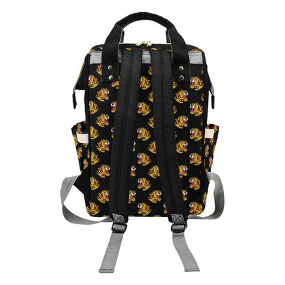 Tiger Head Print Design LKS306 Diaper Bag Backpack