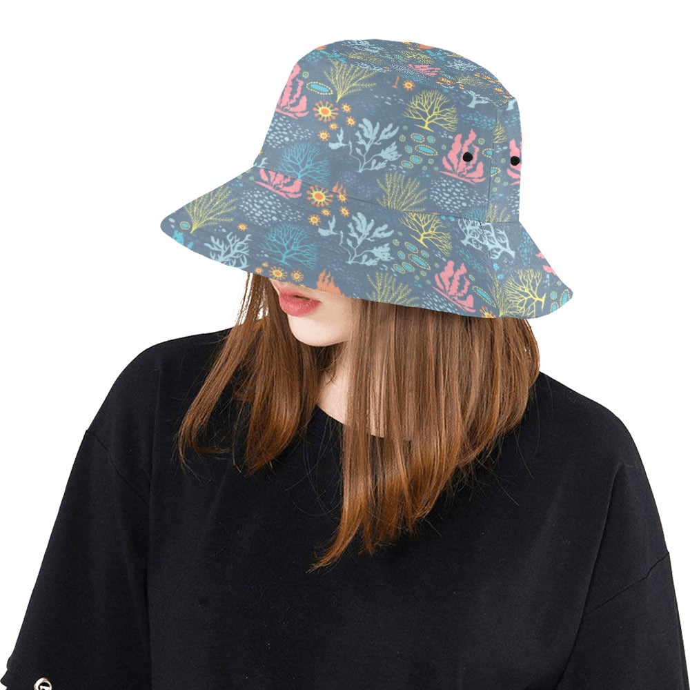 Seaweed Print Design LKS304 Unisex Bucket Hat