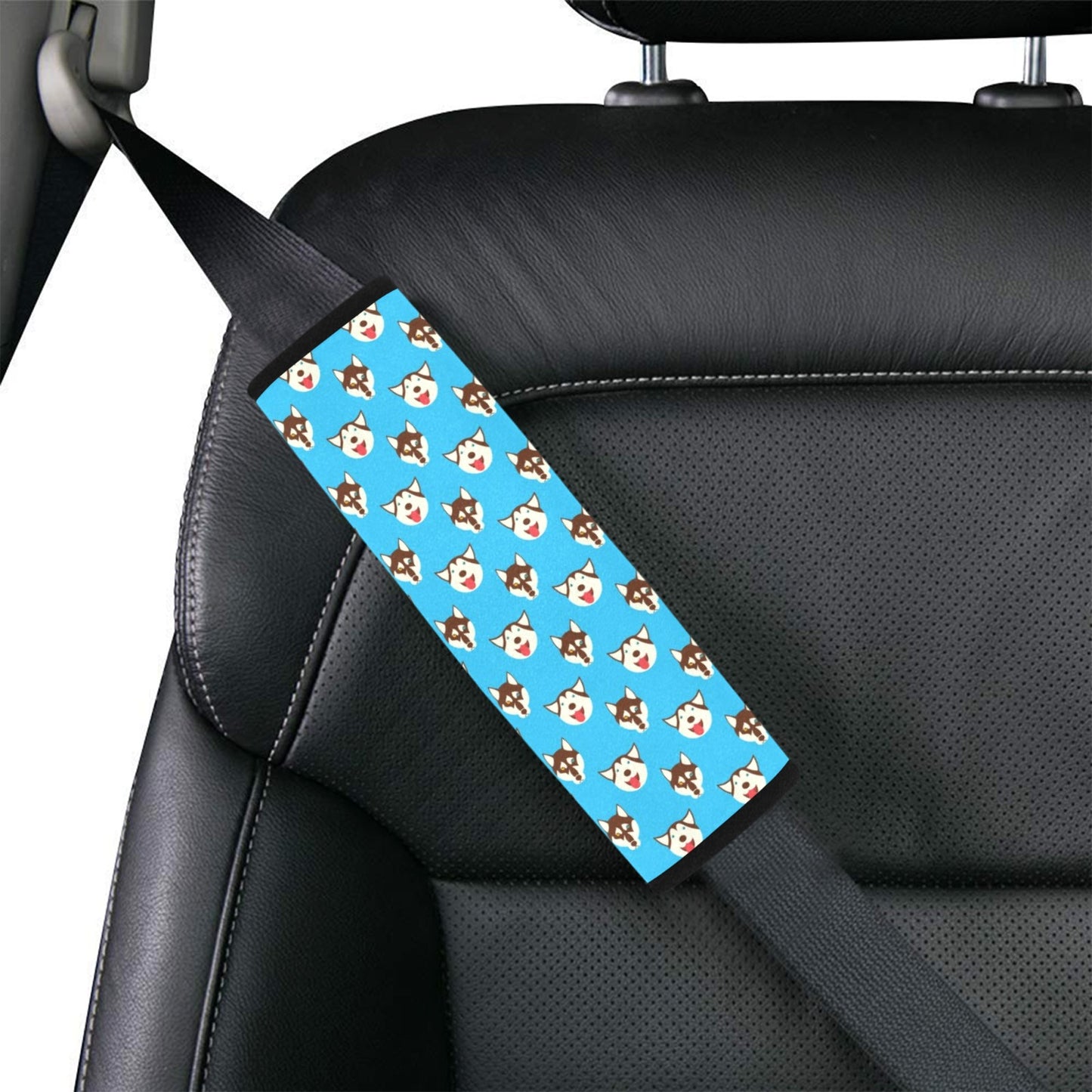 Siberian Huskies Print Design LKS306 Car Seat Belt Cover
