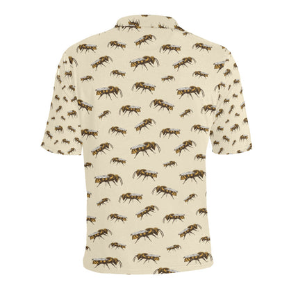 Bee Print Design LKS306 Men Polo Shirt