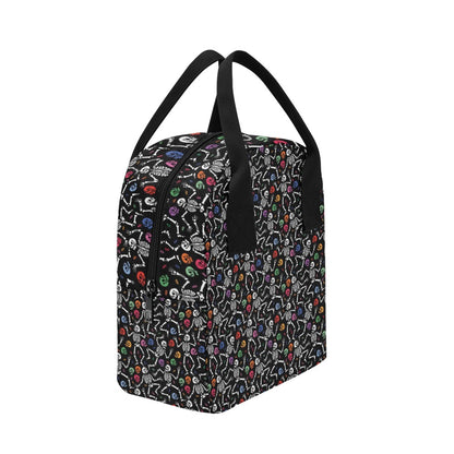 Skeleton Print Design LKS307 Insulated Lunch Bag