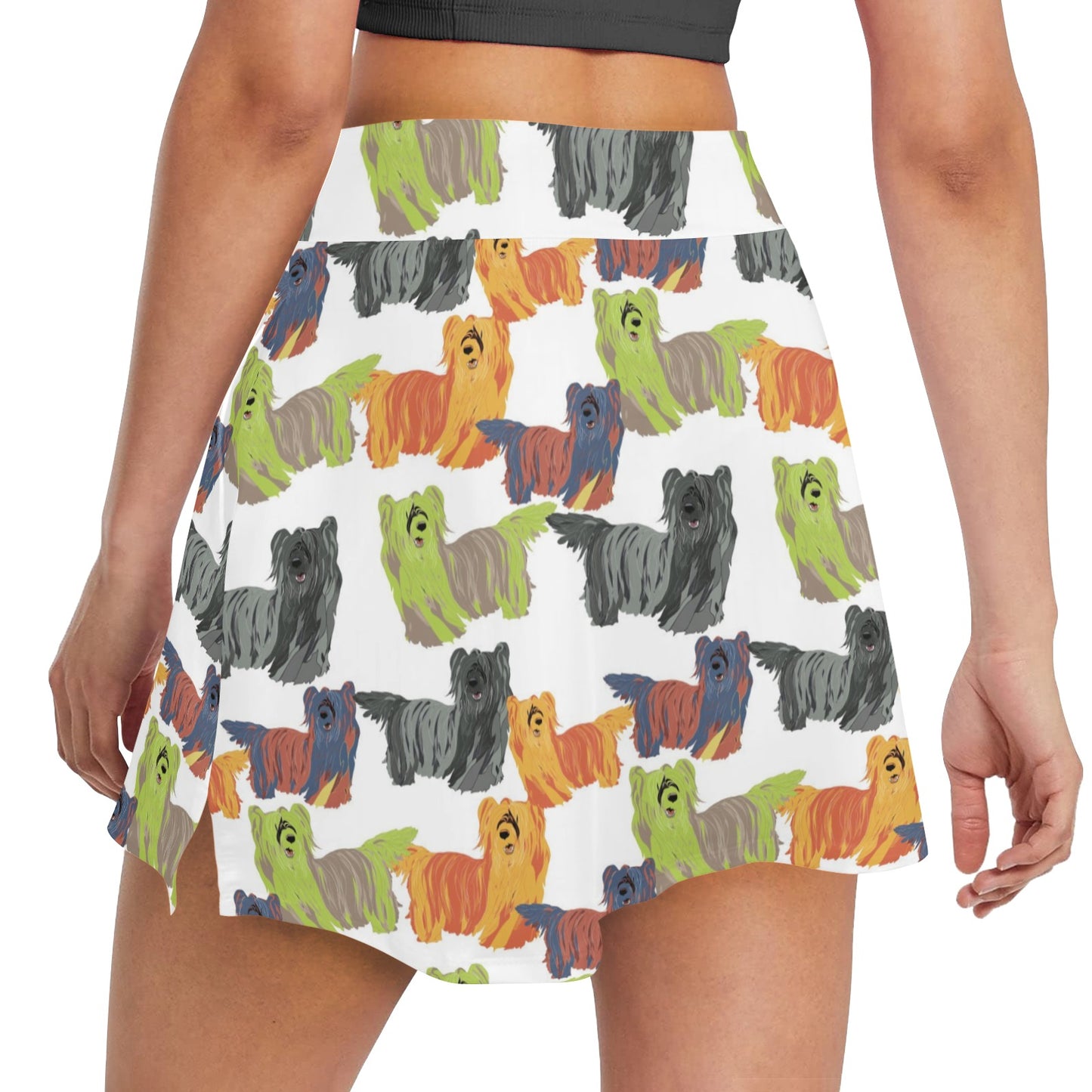 Skye Terriers Print Design LKS301 17" Golf & Pickleball Skort with Pockets
