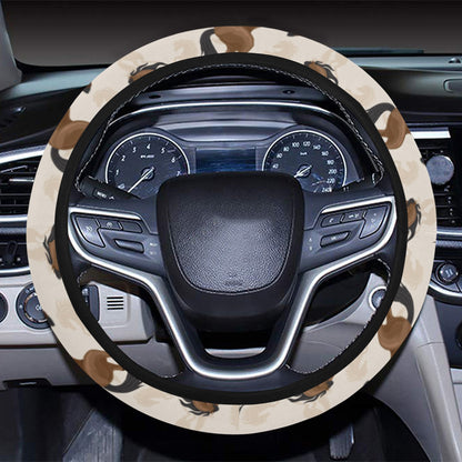 Horse Print Design LKS308 Steering Wheel Cover with Elastic Edge