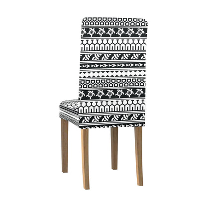 Samoan Pattern Print Design LKS303 Dining Chair Slipcover