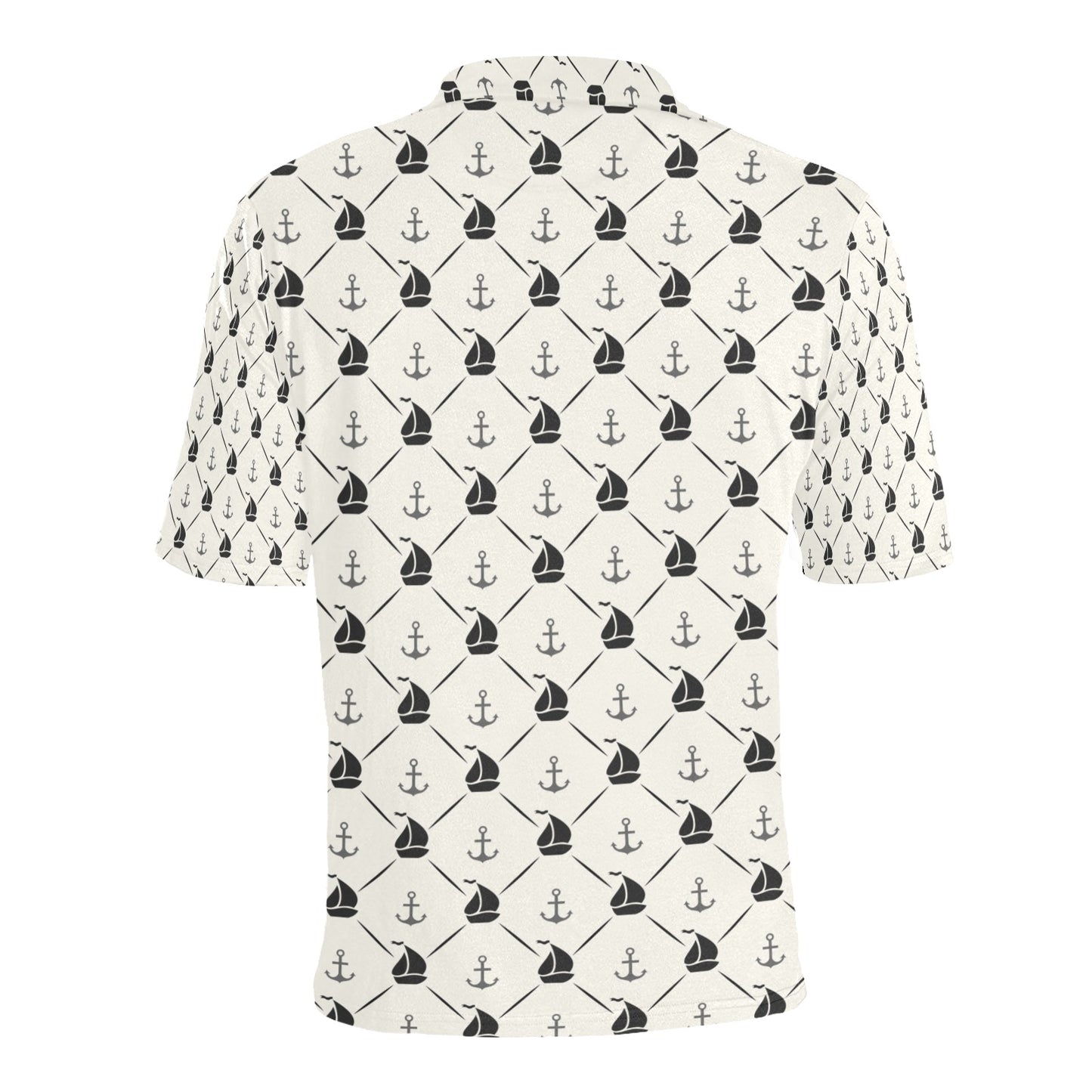 Sailboat Print Design LKS302 Men Polo Shirt