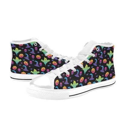 Halloween Print Design LKS404 Men's High Top Canvas Shoes