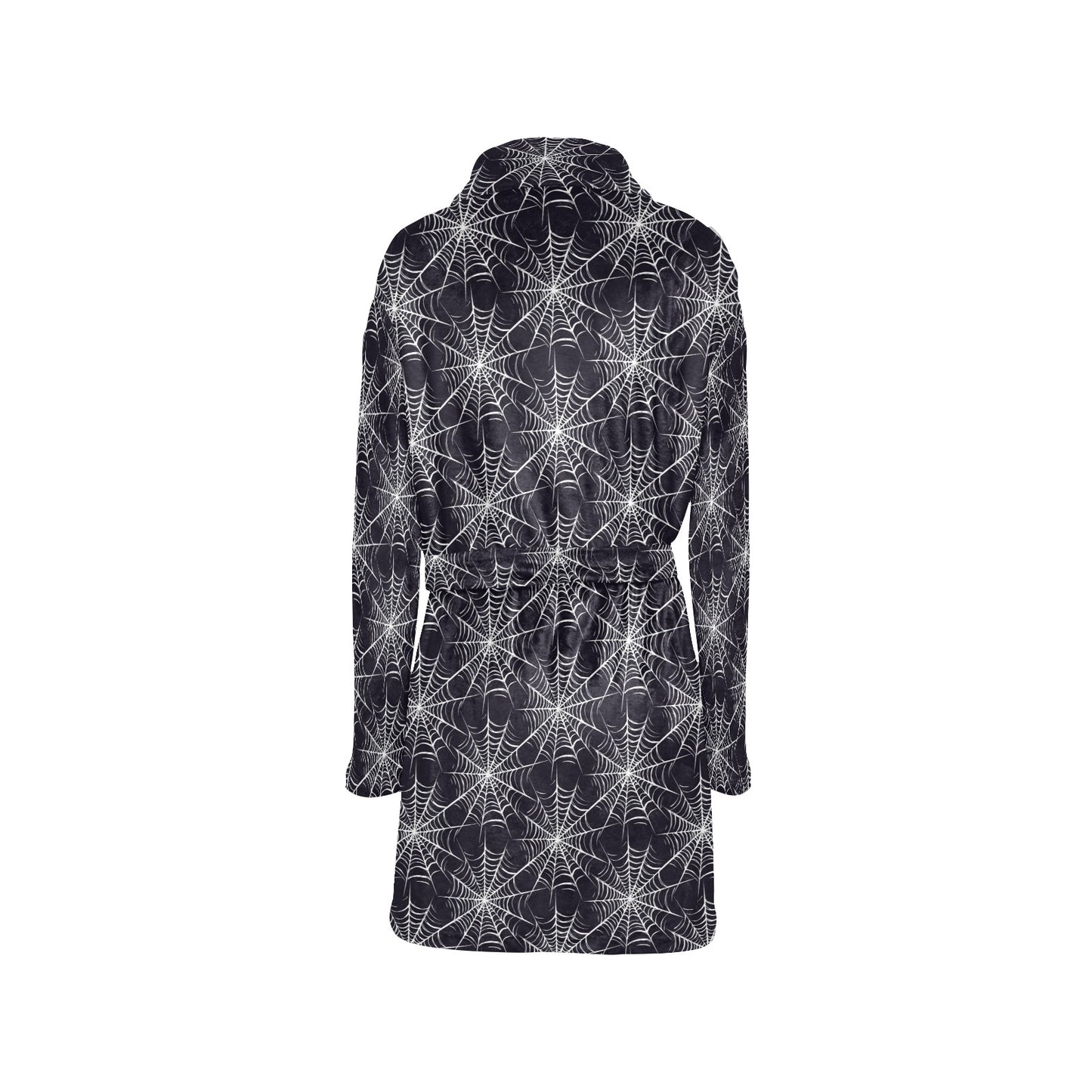 Spider Web Print Design LKS303 Women's Fleece Robe