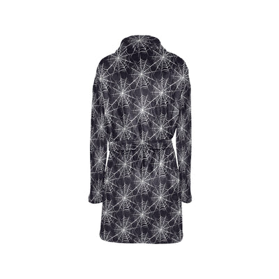 Spider Web Print Design LKS303 Women's Fleece Robe