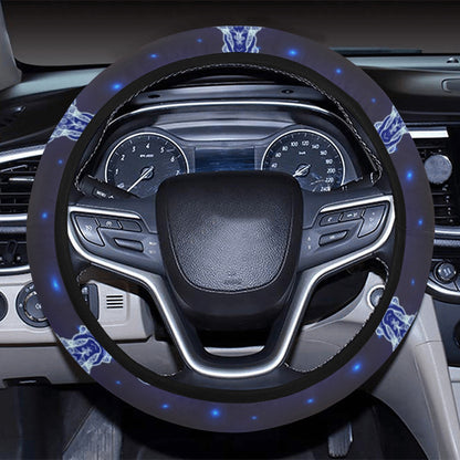 Goat Print Design LKS401 Steering Wheel Cover with Elastic Edge