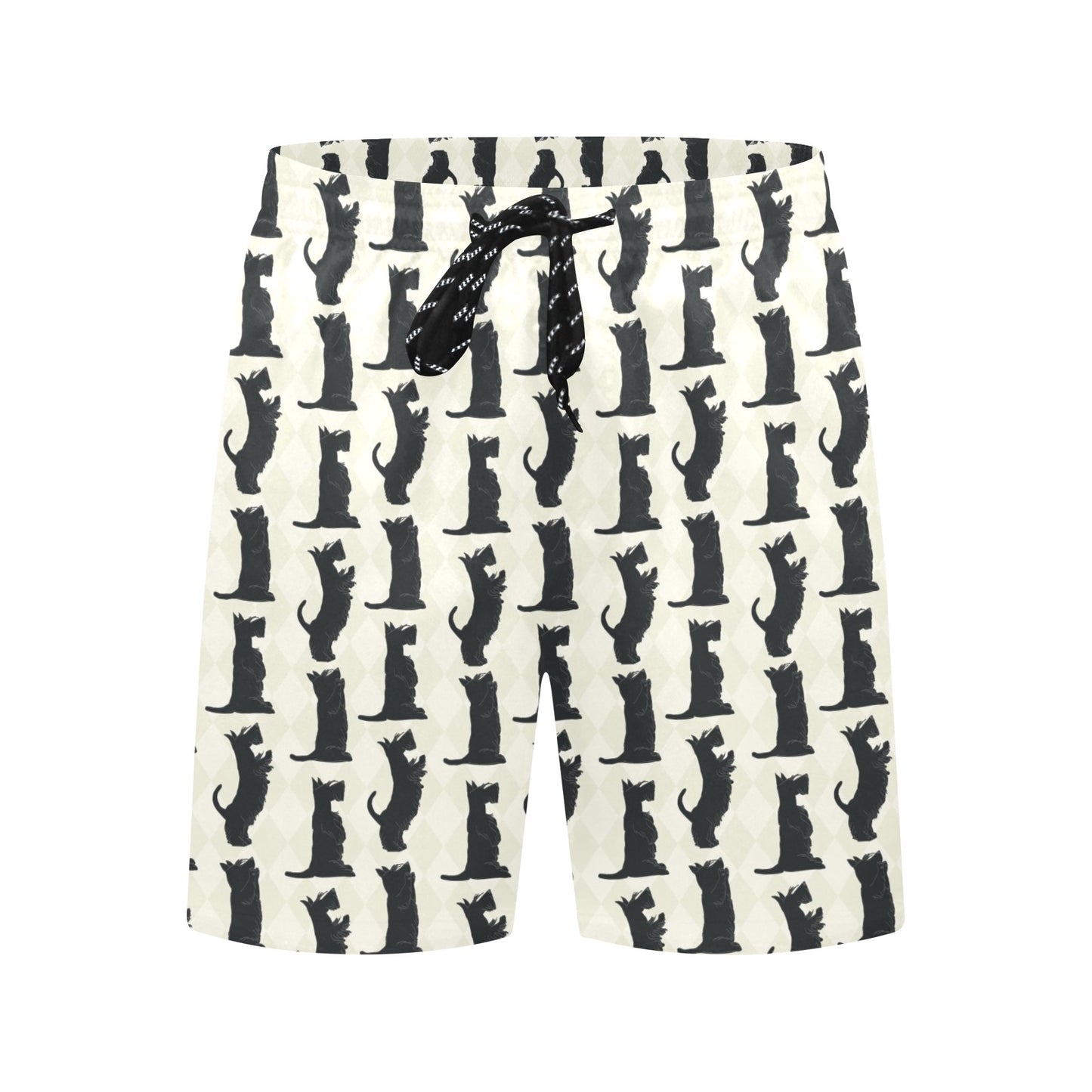 Scottish Terriers Print Design LKS309 Men's Swim Trunks Beach Shorts
