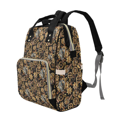 Steampunk Lightbulb Print Design LKS304 Diaper Bag Backpack