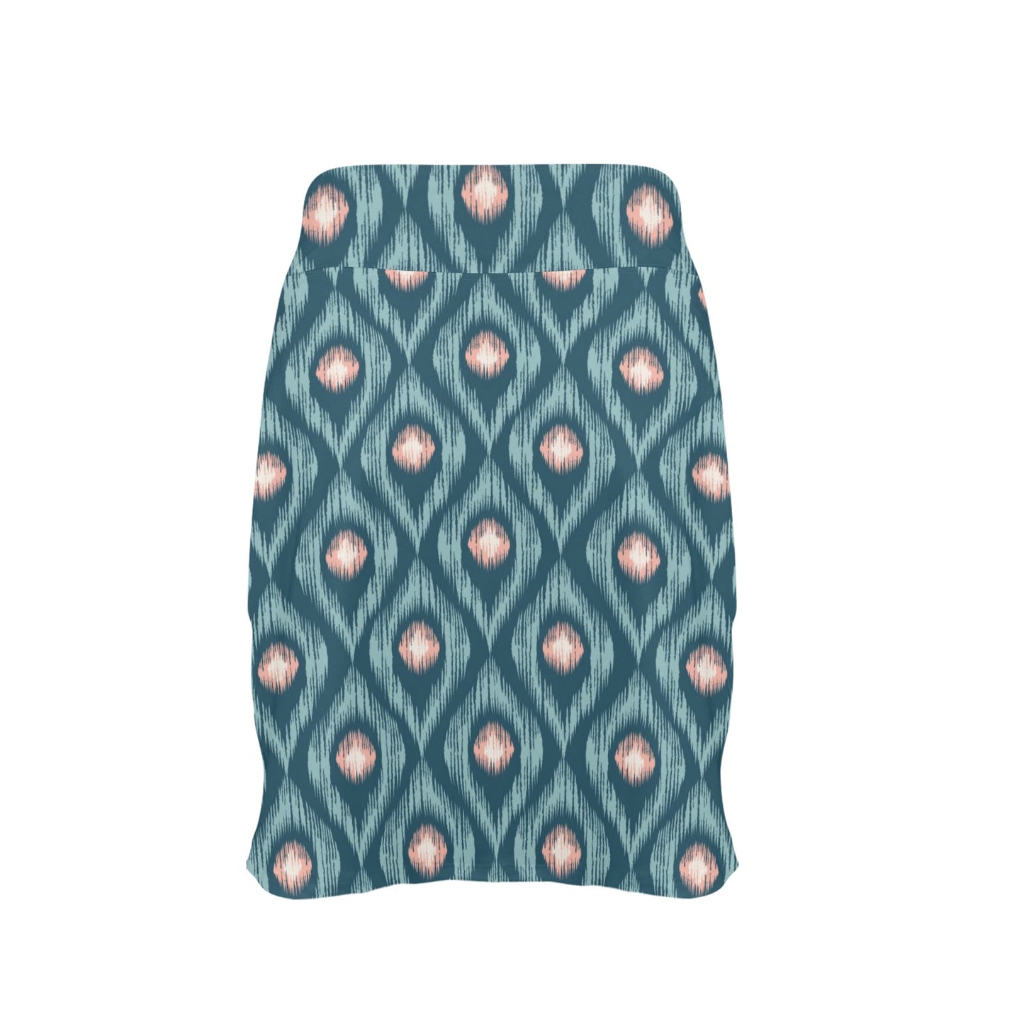 Ikat Print Design LKS402 17" Golf & Pickleball Skort with Pockets