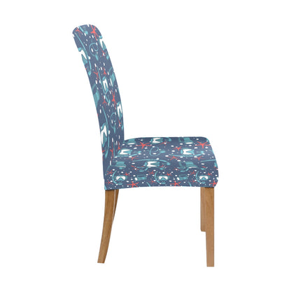 Scuba Equipment Print Design LKS302 Dining Chair Slipcover