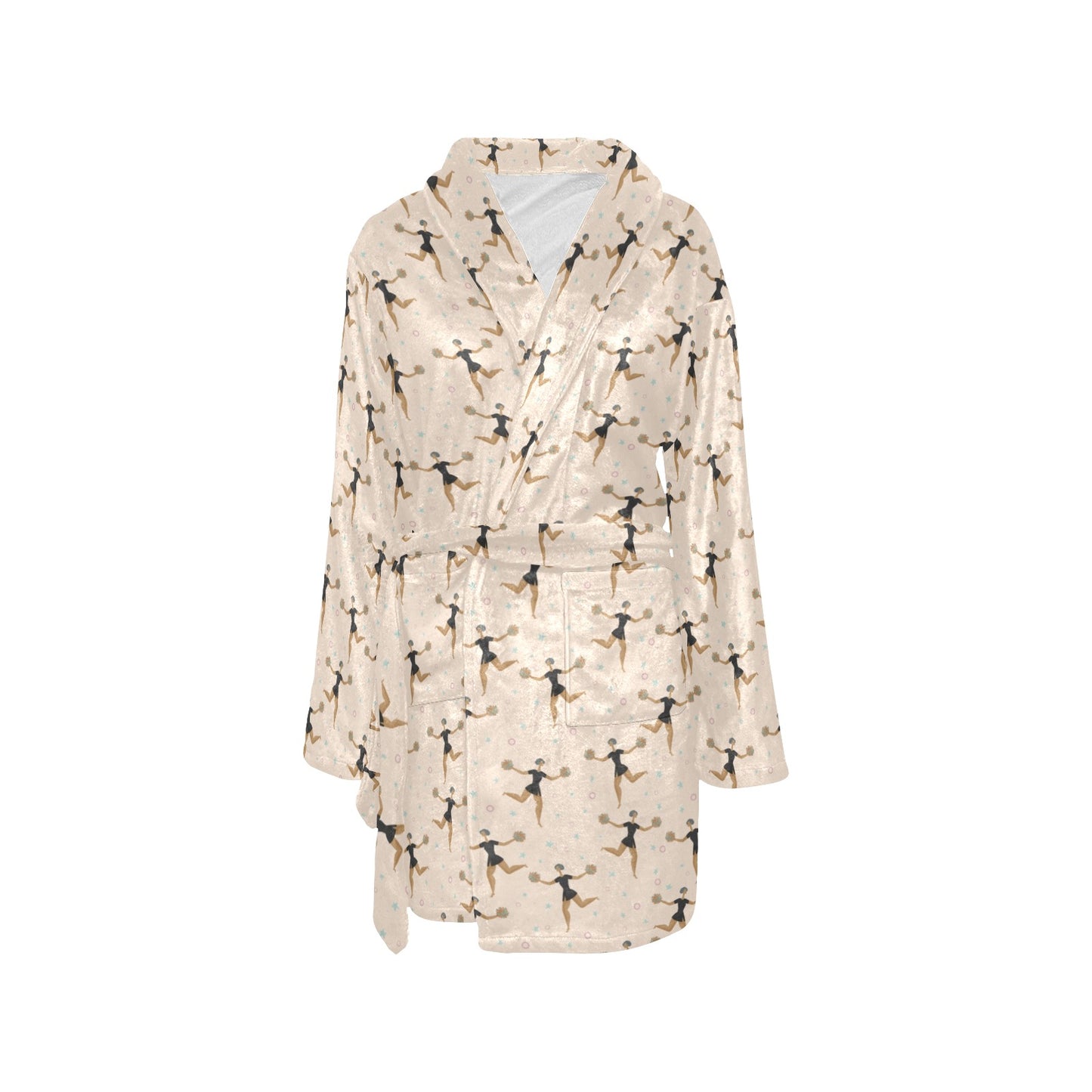 Cheerleader Pattern Print Design 03 Women's Fleece Robe