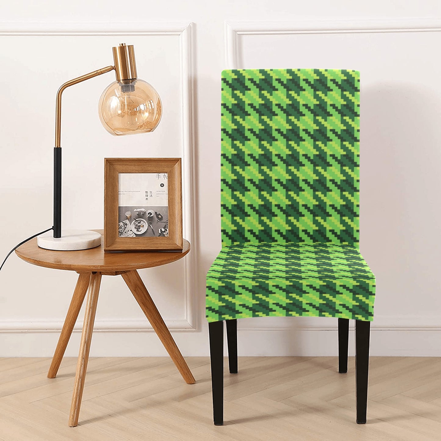 St Patricks Day Houndstooth Pattern Print LKS301 Dining Chair Slipcover