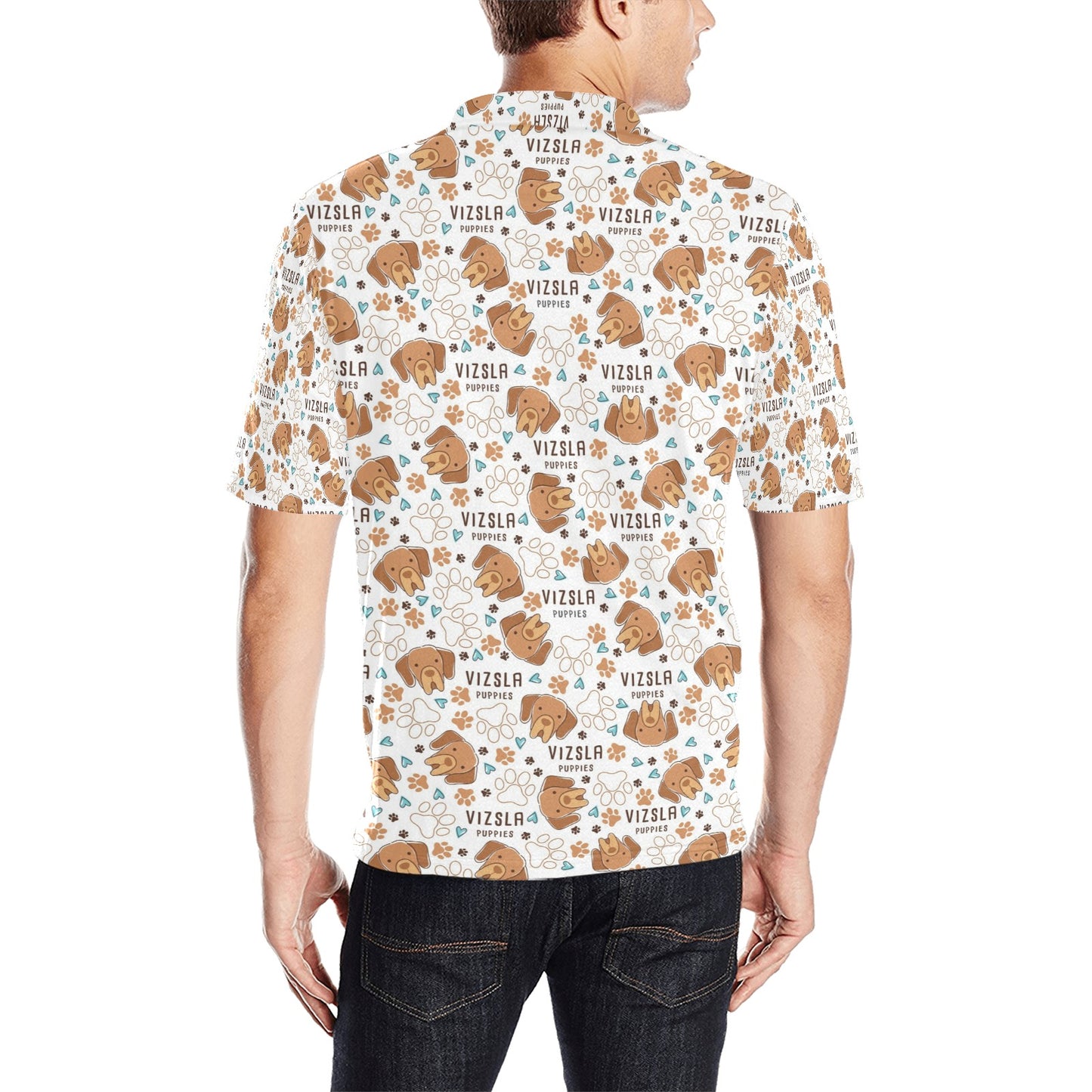Vizslas Print Design LKS301 Men Polo Shirt