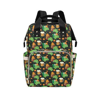 St Patricks Day Print Design LKS303 Diaper Bag Backpack