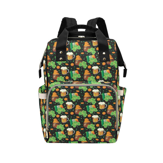 St Patricks Day Print Design LKS303 Diaper Bag Backpack
