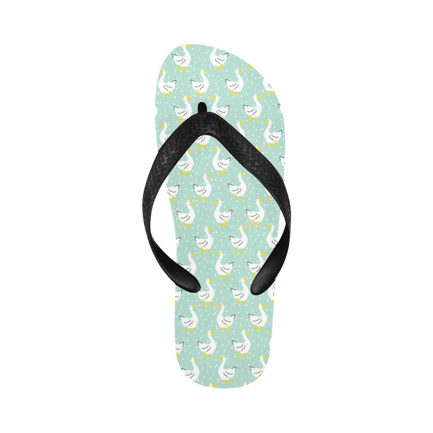 Goose Print Design LKS404 Flip Flops